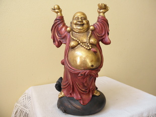  BUDHA VELKÝ ZLACENÝ 41 CM