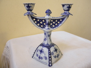 CIBULÁK PORCELÁN DVOUPLAMENNÝ SVÍCEN 