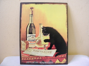 RETRO OBRAZ ABSINTHE BOURGEOIS PONTARLIER PLECH