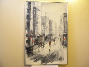OBRAZ IMPRESE OLEJ 124 x 84 CM ZLA.STŘ.RÁM