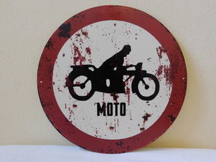RETRO OBRAZ - MOTO - PLECH 