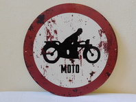 RETRO OBRAZ - MOTO - PLECH 