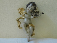 BAROKNÍ ANDĚL HRAJÍCÍ NA HOUSLE - ZLACENÁ KŘÍDLA 