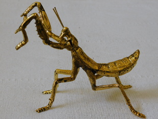 KOVOVÁ KUDLANKA NÁBOŽNÁ - ZLATÝ ODSTÍN 