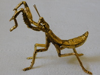 KOVOVÁ KUDLANKA NÁBOŽNÁ - ZLATÝ ODSTÍN