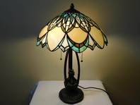 LUXUSNÍ VELKÁ STOLNÍ LAMPA TIFFANY SECESNÍ STYL