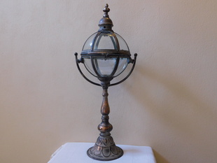 LUXUSNÍ LUCERNA VINTAGE 77 cm KOV A SKLO