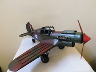 VELKÝ KOVOVÝ MODEL LETADLA - MESSERSCHMITT