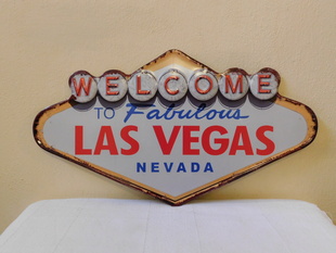 PLECHOVÁ CEDULE - WELCOME TO FABULOUS LAS VEGAS