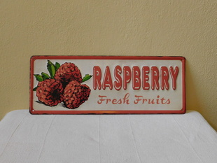 RASPBERRY FRESH FRUITS - PLECHOVÁ CEDULE