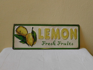 LEMON FRESH FRUITS - PLECHOVÁ CEDULE