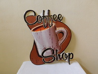 COFFEE SHOP - PLECHOVÁ CEDULE