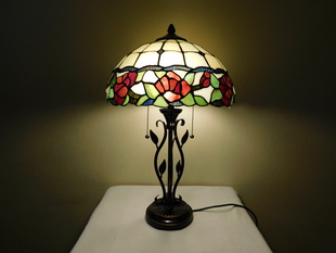 LUXUSNÍ VELKÁ STOLNÍ LAMPA TIFFANY SECESNÍ STYL
