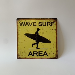 PLECHOVÁ CEDULE - WAVE SURF AREA