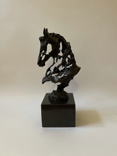HLAVA KONĚ - BRONZOVÁ SOCHA MODERNÍ DESIGN