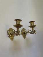 PIANOVÉ MOSAZNÉ PÁROVÉ SVÍCNY