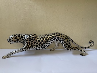 GEPARD - LUXUSNÍ VELKÁ BRONZOVÁ SOCHA 103 cm