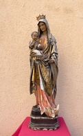 PANNA MARIE SE ZLATOU KORUNOU A JEŽÍŠKEM - 132 cm