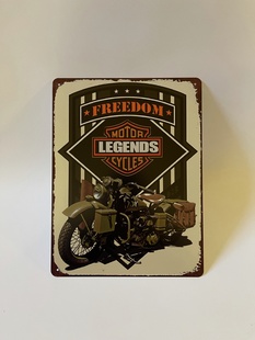 FREEDOM MOTOR LEGENDS CYCLES - PLECHOVÁ CEDULE