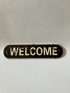 WELCOME - PLECHOVÁ CEDULE