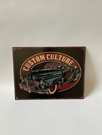 CUSTOM CULTURE - PLECHOVÁ CEDULE