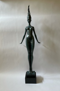 LUXUSNÍ BRONZOVÁ SOCHA 101 cm - AKT MODERNA