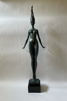 LUXUSNÍ BRONZOVÁ SOCHA 101 cm - AKT MODERNA