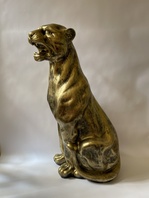 ZLATÝ PANTER LEVHART PUMA - SOCHA 80 cm