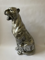 STŘÍBRNÝ PANTER LEVHART PUMA - SOCHA 80 cm