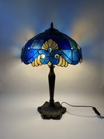 VELKÁ STOLNÍ LAMPA TIFFANY V SECESNÍM STYLU 65 cm