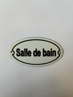 SALLE DE BAIN - PLECHOVÁ CEDULKA NA DVEŘE