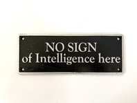 NO SIGN OF INTELLIGENCE HERE - LITINOVÁ CEDULE
