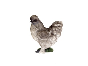 ŠEDÁ HEDVÁBNIČKA - SOCHA 27,5 cm