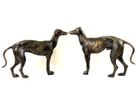 GREYHOUND CHRT - KOVOVÉ PÁROVÉ SOCHY