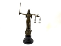 JUSTICE - BRONZOVÁ SOCHA SPRAVEDLNOSTI 40 cm