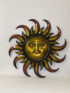 SLUNCE - KOVOVÁ NÁSTĚNNÁ DEKORACE 81 cm
