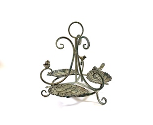 ŽARDINIÉRA NÁSTOLEC Z KOVU - PTÁČCI