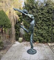 TANEČNICE - LUXUSNÍ VELKÁ BRONZOVÁ SOCHA 222 cm