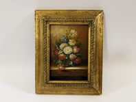 KVĚTINY ZÁTIŠÍ - OBRAZ VE ZLATÉM RÁMU