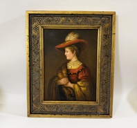 PORTRÉT SASKIE - OBRAZ VE ZLACENÉM RÁMU