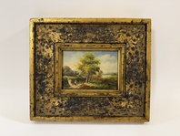 ROMANTICKÁ KRAJINA - OBRAZ VE ZLATÉM RÁMU