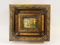 BENÁTKY - OBRAZ VE ZLATÉM RÁMU..