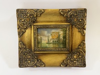 BENÁTKY - OBRAZ VE ZLATÉM RÁMU...