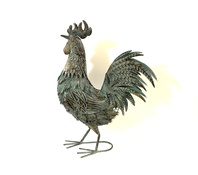 KOHOUT - KOVOVÁ SOCHA 56 cm