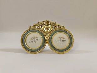 RÁMEČEK NA 2 FOTKY - ORNAMENT ZLATO ZELENÉ PROVEDENÍ