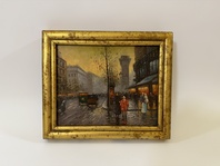 PAŘÍŽ - OBRAZ VE ZLATÉM RÁMU.