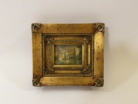 BENÁTKY LOĎ - OBRAZ VE ZLATÉM RÁMU