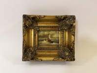 PLACHETNÍ LOĎ MOŘE - OBRAZ VE ZLATÉM RÁMU